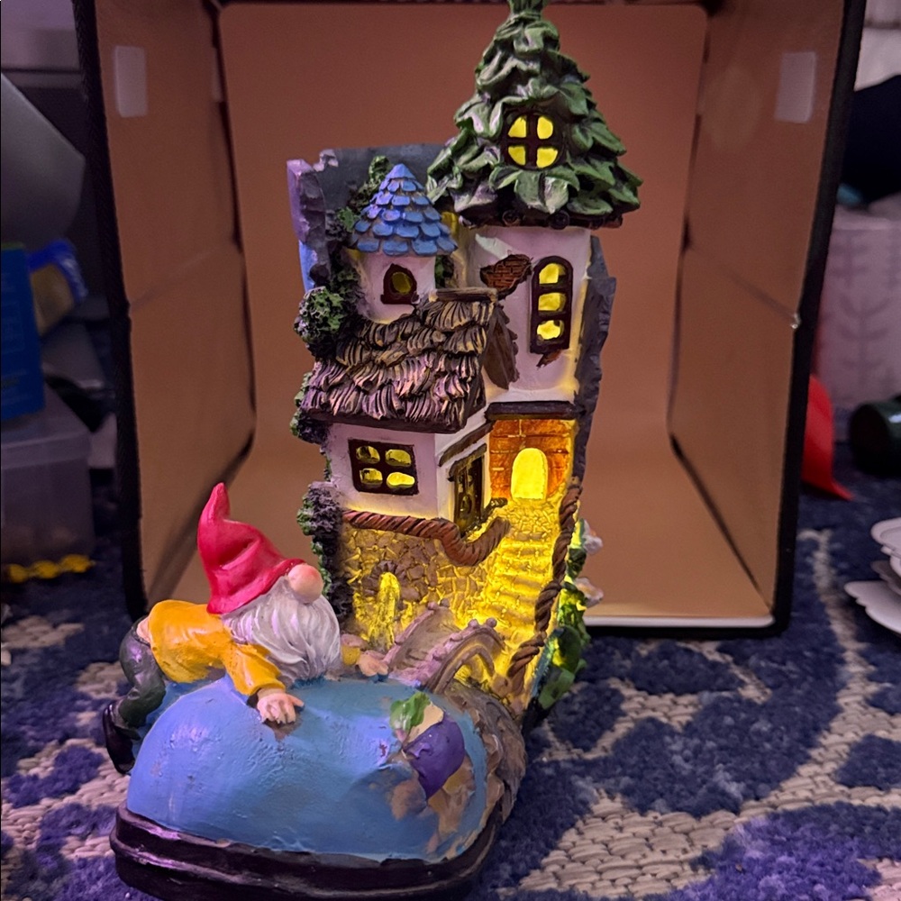 Whimsical Gnome House Night Light - Picture 6 of 9